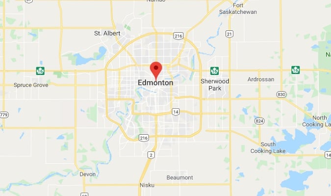 Mapa de Edmonton
